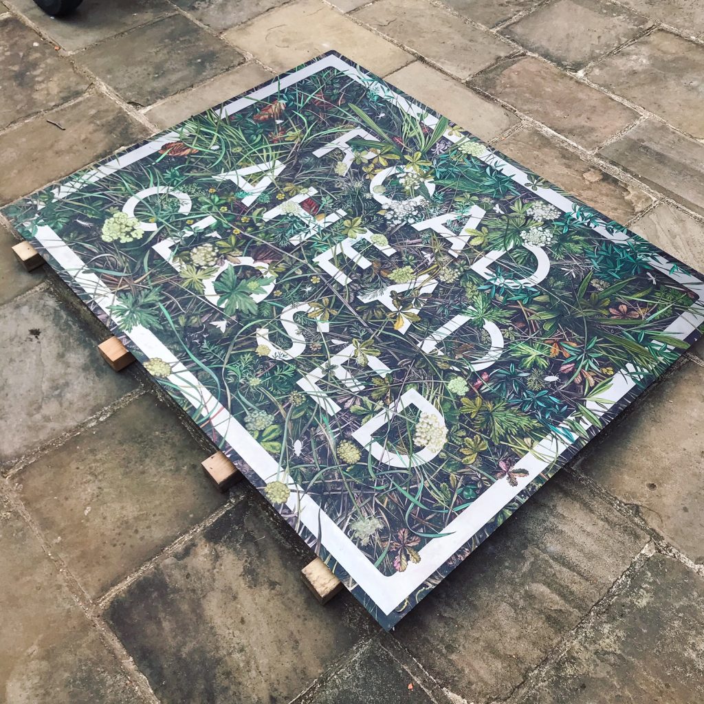 Road Ahead Closed, oil on steel, 155cm x 122cm, (2022) SOLD