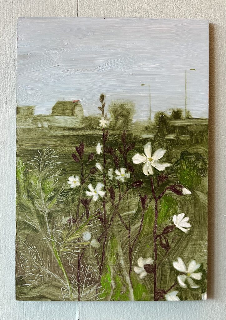 A21 Blueboys No. 3, oil on steel, 20 x 13cm. SOLD